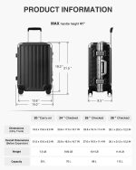 LUGGEX Hard Shell Carry On Luggage with Aluminum Frame - 100% PC No Zipper Suitcase - 4 Metal Corner Hassle-Free Travel (Hard Case Suitcase) - Image 6